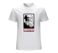 JBBKZ disc Men's Kropotkin Anarchist Political Quote Socialist T-Shirts White L