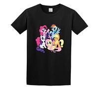 JBBKZ disc Men's My Little P Tdr2Dt Cotton T Shirt Black 3XL