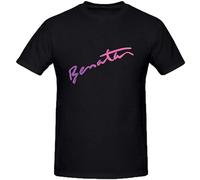 JBBKZ disc Men's Pat Benatar Live from Earth Mens Design Crew Neck T-Shirts Black M