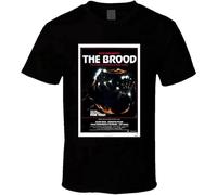 JBBKZ disc Men's The Brood Cool Vintage 70'S Movie Poster T-Shirts Black L