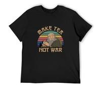 JBBKZ disc Men's Uncle Iroh Make Tea Not War - Vintage T-Shirts Black XXL