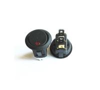 JBBQCEVHT Interruttore di Alimentazione Generale, Luce, Occhiello, Strumenti for autoveicoli, Interruttore Multifunzione, Foro Rotondo da 20 mm, 2 Ingranaggi, 3 Pin(Rot,100PCS)