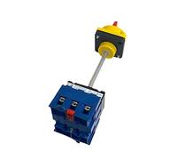JBBQCEVHT Interruttore di Isolamento con Striscia Alluminio Montaggio su Guida DIN 80A 3/P Lucchetto Camma Rotante Controllo Armadio YMD11-80B/4P(4p)