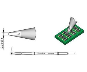 JBC C210019 saldatura punta per T210 scalpello