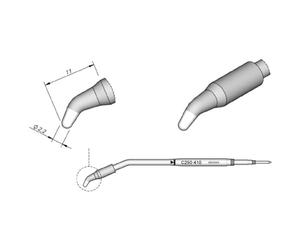 JBC C250410 punta per saldare in alluminio per 2 a rotonda