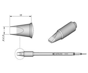JBC C470016 saldatura punta per T470