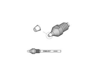 JBC C560017 - Bocchetta dissaldante per pin con max. Diametro: 1 mm