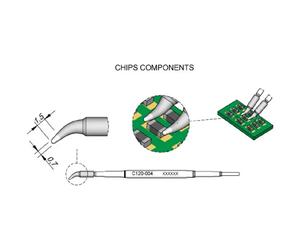JBC Tools C120004 Punta dissaldante curva Dimensione punta 0.7 mm Contenuto 1