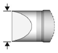JBC Tools C470006 Punta di saldatura Forma a scalpello, dritta Dimensione punta