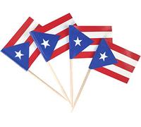 JBCD 200 stuzzicadenti con bandiera portoricana, bandiere portoricane, decorazioni per cupcake, stuzzicadenti per cocktail e stuzzicadenti con bandierine piccole per cupcake