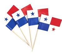 JBCD - Stuzzicadenti con bandiera del Panama, 200 pezzi, decorazioni per cupcake, decorazione per stuzzicadenti da cocktail e stuzzicadenti