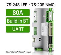 JBD Smart Lifepo4 BMS 7S 8S 24V 12S 13S 14S 36V 16S 48V 20S 21S with Built-In Bl