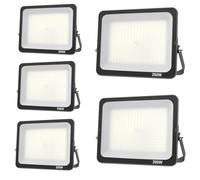 JBdusn 200W Faretto led da Esterno 5 Pezzi, Potenti 6500K Faretti Led Lampada Esterni Super Luminoso Proiettore LED, Faro LED Impermeabile IP66 Luce di Sicurezza per Giardino, Garage, Parcheggio