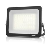 JBdusn Faretto LED da Esterno 100W, Super Luminoso Luce di Sicurezza Proiettore, Bianco Freddo Impermeabile IP66 Faretti LED Esterno per Giardino, Garage, Parcheggio, Cortile