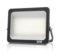 JBdusn Faretto LED da Esterno 50W, Super Luminoso Luce di Sicurezza Proiettore, Bianco Freddo Impermeabile IP66 Faretti LED Esterno per Giardino, Garage, Parcheggio, Cortile