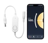JBdusn WiFi Bluetooth Controller per strisce LED DC12-24V, controllato tramite app per strisce, controller LED dimmer Tuya/Smart Life con sistema Android e iOS per tutte le strisce LED 3528 5050 2835
