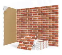 JBER Confezione da 12 pannelli acustici autoadesivi, pannelli acustici ad alta densità, per studi di registrazione, sala giochi, casa, ufficio, 30 x 30 x 1 cm (rosso)