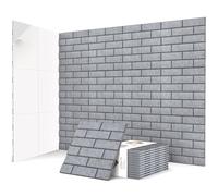 JBER Confezione da 12 pannelli acustici autoadesivi, pannelli acustici ad alta densità, per studi di registrazione, sala giochi, casa, ufficio, 30 x 30 x 1 cm, grigio