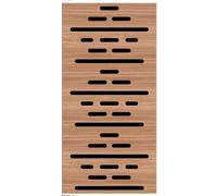 JBER Confezione da 4 pannelli acustici in schiuma, autoadesivi, insonorizzanti per pareti, 3D perforati a tre strati, in fibra di poliestere, pannelli decorativi da parete per studi di registrazione