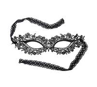 JBINNG Maschera da donna in pizzo, colore nero, perfetta per feste in maschera, martedì grasso, matrimoni, balli, sfilate di moda e feste in costume
