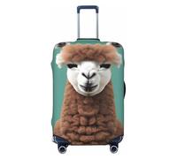 JBJGKHLP Alpaca Llama Stampa Valigia Universale Elastico Bagagli Protector Impermeabile Viaggi Affari Vacanza, Nero , XL, Bagaglio a mano