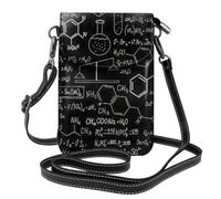 JBJGKHLP Astratto Scienza Chimica Illustrazione Stampa 3D Donna Borsa a Tracolla Elegante Borsa per Telefono per Viaggi Uso quotidiano Regalo Pendolarismo