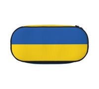 JBJGKHLP Astuccio pratico con stampa bandiera dell'Ucraina, pratico astuccio per penne e articoli essenziali per la scuola e l'ufficio, Nero , Taglia unica, Organizer per borse