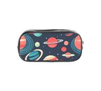 JBJGKHLP Astuccio trasparente con stampa di pianeti dello spazio esterno, per ragazzi e ragazze, per scuola e ufficio, astuccio trasparente per cancelleria