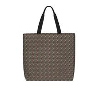 JBJGKHLP Beauty Deer Print Extra-Large Organizer Bag Unisex Spalla Tote Shopping Riutilizzabile Ecologico