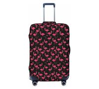 JBJGKHLP Bella Rosa Fenicotteri Stampa Universale Valigia Elastico Bagagli Protector Impermeabile Viaggi Affari Vacanza, Nero , M, Bagaglio a mano