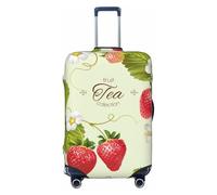 JBJGKHLP Bella Stampa Fragola Universale Valigia Elastico Bagagli Protector Impermeabile Viaggi Affari Vacanza, Nero , S, Bagaglio a mano