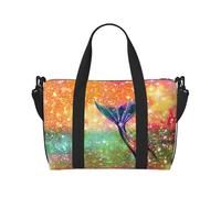 JBJGKHLP Borsa a mano versatile con stampa a coda di sirena, per uomo e donna, leggera, alla moda, per fine settimana, viaggi, palestra, impermeabile