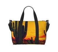 JBJGKHLP Borsa a mano versatile con stampa di cactus nel deserto per uomo donna leggera moda weekend viaggio tote palestra impermeabile