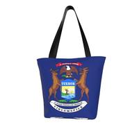 JBJGKHLP Borsa a tracolla da donna con bandiera dello stato del Michigan, alla moda, leggera, casual, per lo shopping quotidiano, da viaggio