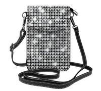 JBJGKHLP Borsa a tracolla da donna con paillettes argentate con stampa luccicante, elegante borsa per telefono per viaggi, uso quotidiano, idea regalo per pendolarismo