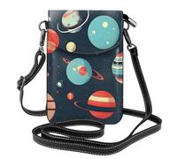 JBJGKHLP Borsa a tracolla da donna con stampa di pianeti dello spazio esterno, elegante borsa per telefono per viaggi, uso quotidiano, idea regalo per pendolarismo