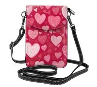 JBJGKHLP Borsa a tracolla da donna con stampa di San Valentino elegante borsa per telefono per viaggi uso quotidiano regalo pendolarismo