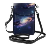 JBJGKHLP Borsa a tracolla da donna con stampa galassia nell'universo, elegante borsa per telefono per viaggi, uso quotidiano, idea regalo per pendolarismo