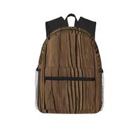 JBJGKHLP Borsa a tracolla doppia leggera dello zaino casuale resistente all'acqua della stampa del grano di legno per l'escursione