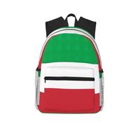JBJGKHLP Borsa a tracolla doppia leggera dello zaino casuale resistente all'acqua della stampa della bandiera dell'Italia per l'escursionismo di viaggio