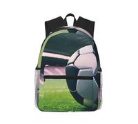 JBJGKHLP Borsa a tracolla doppia leggera resistente all'acqua dello zaino casuale della stampa del pallone da calcio per l'escursionismo di viaggio