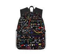 JBJGKHLP Borsa a tracolla doppia leggera resistente all'acqua dello zaino casuale della stampa della formula di matematica per l'escursionismo di viaggio