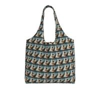 JBJGKHLP Borsa a tracolla extra large in tela con stampa di una vecchia barca vichinga, per shopping, viaggi, spiaggia, uso quotidiano
