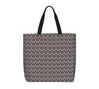 JBJGKHLP Borsa a tracolla unisex con stampa teschio rosa rossa extra large borsa tote shopping riutilizzabile ecologico