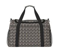JBJGKHLP Borsa da viaggio a mano versatile con stampa di razza di cane Borsa a tracolla pieghevole Tote Business Trip Outdoor Carry-On