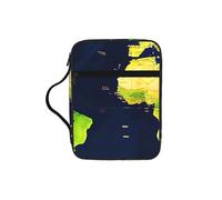 JBJGKHLP Borsa portaoggetti con stampa di mappa del mondo, impermeabile, regalo religioso per uomini e donne, casa, chiesa, viaggi