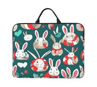 JBJGKHLP Bunny Conigli Stampa 14 Pollice Custodia Del Computer Portatile Del Manicotto Del Computer Borsa Per Scuola Ufficio Viaggi