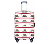 JBJGKHLP California State Flag Print Valigia Universale Elastico Bagagli Protector Impermeabile Viaggi Affari Vacanza, Nero , L, Bagaglio a mano
