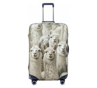 JBJGKHLP Carino Llama Stampa Valigia Universale Elastico Bagagli Protector Impermeabile Viaggi Affari Vacanza, Nero , L, Bagaglio a mano