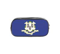 JBJGKHLP Connecticut - Astuccio trasparente con bandiera dello Stato del Connecticut, per ragazzi e ragazze, per scuola e ufficio, astuccio trasparente